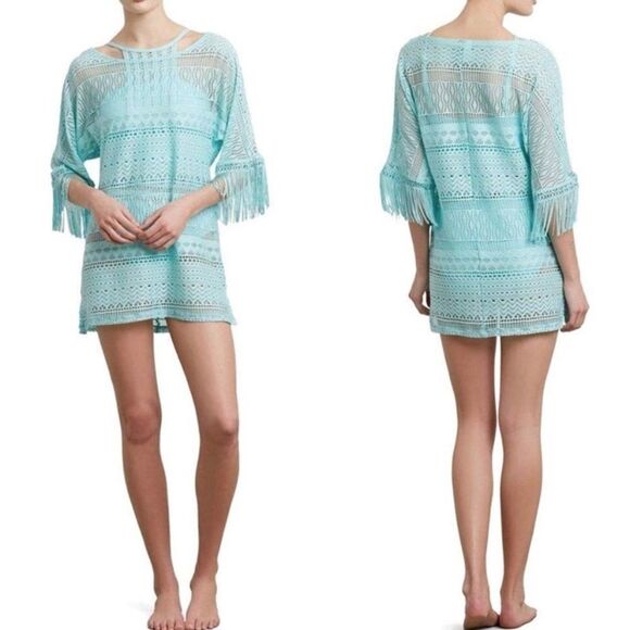 Kenneth Cole Tough Luxe Boat Neck Tunic Cover-up - Picture 1 of 9